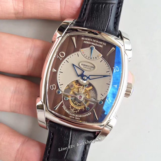 Parmigiani Fleurier表 帕玛强尼陀飞轮机芯真齿轮男士腕表 gjs1625